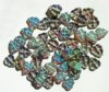 50 10x8mm Transparent Black Diamond AB Leaf Beads